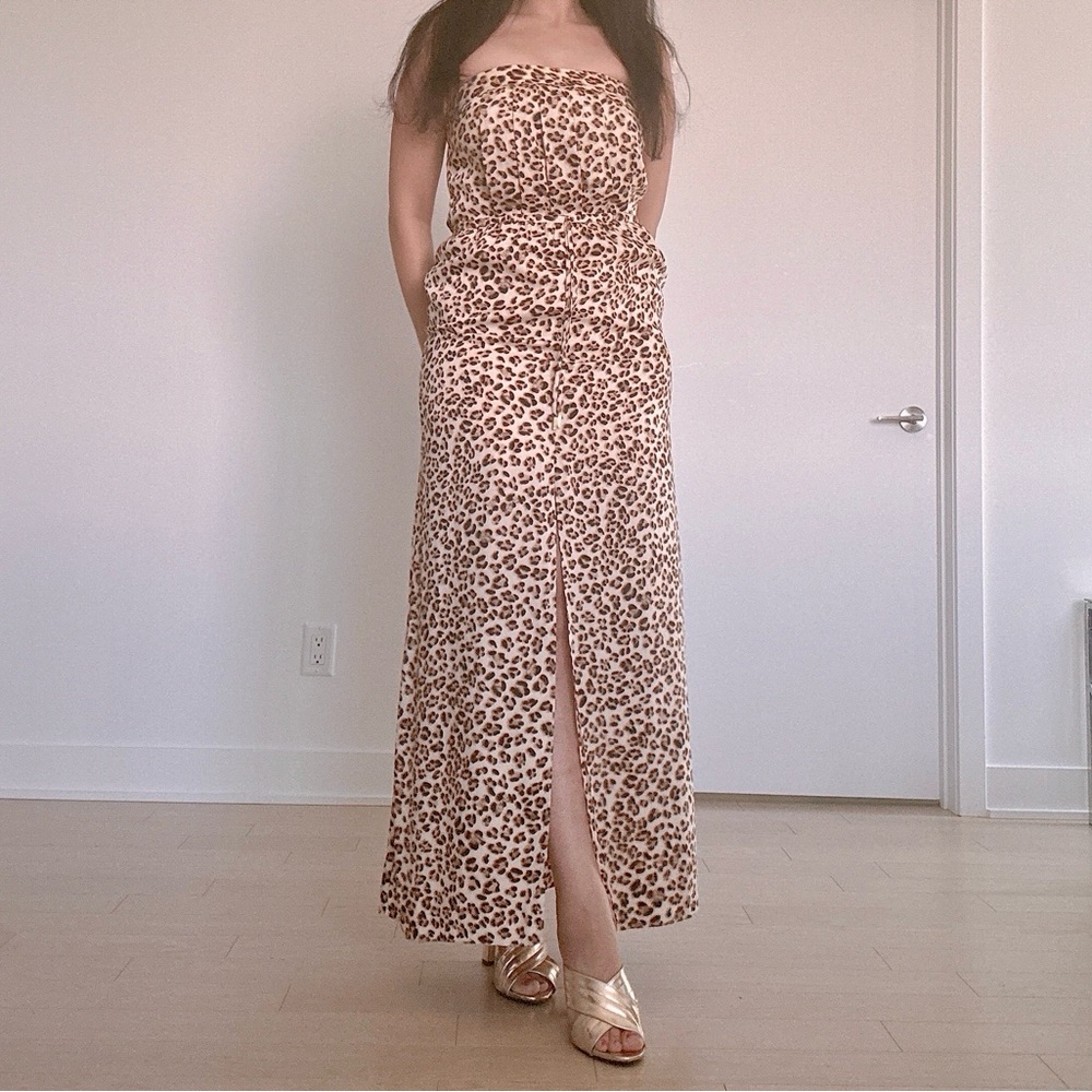 Guess maxi summer dress, leopard print